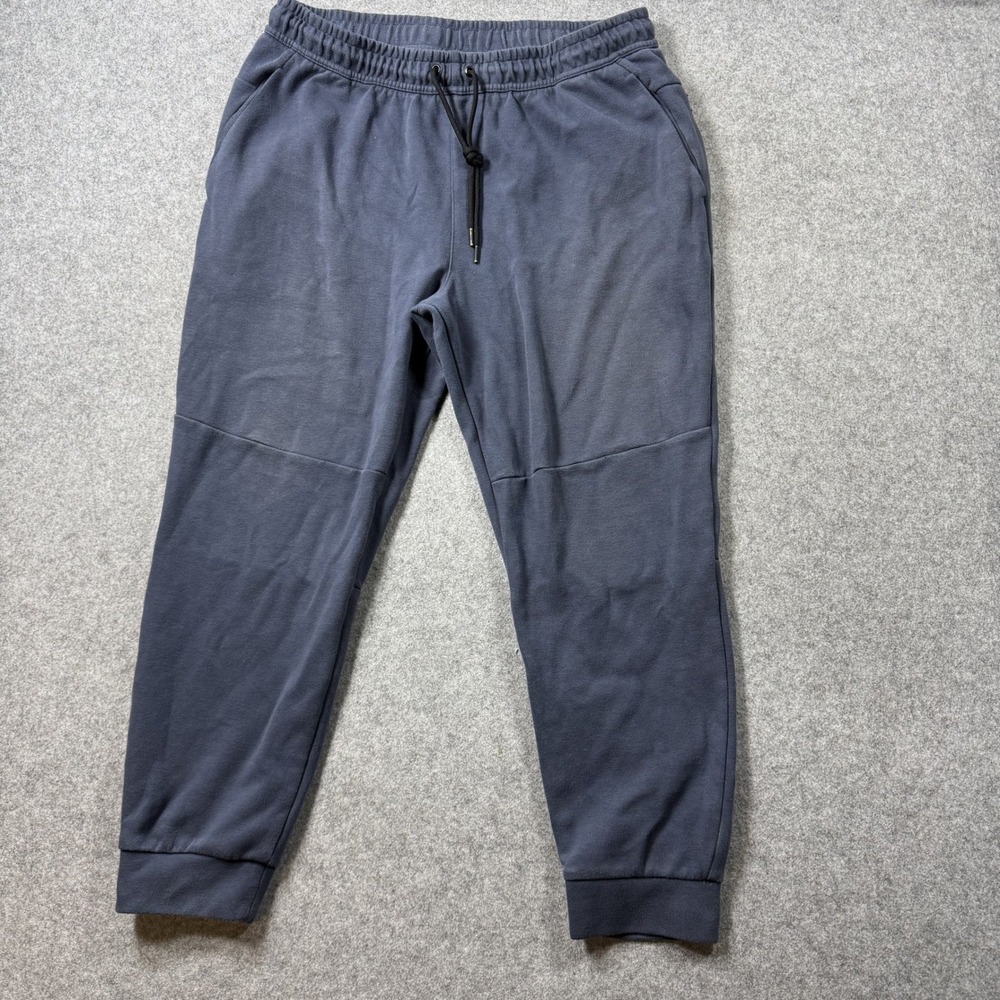 MV Sport Mens Active Jogger XL Blue Cotton Blend Drawstring Sweatpants
